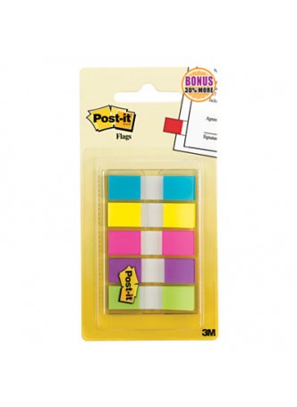 Post-it 683-5CB Flags 683-5CB, .47 in x 1.7 in Assorted Brights 24 pk/cs